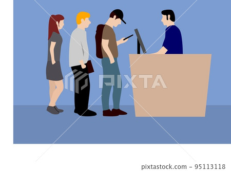 Queue character design illustration vector eps format , suitable for your design needs, logo, illustration, animation, etc. Queue character design illustration vector eps format , suitable for your design needs, logo, illustration, animation, etc. 95113118