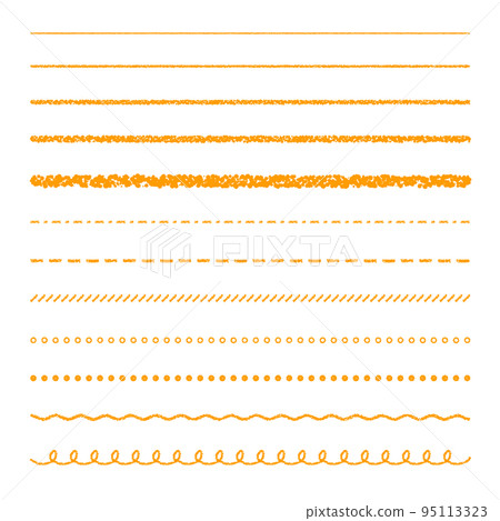 蠟筆素材 各種線組 蠟筆素材 各種線組 95113323