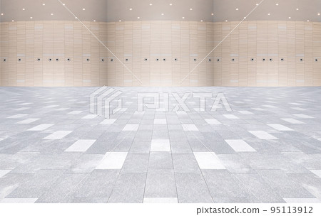 現代建築室內地面背景 95113912