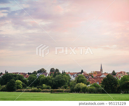 Freiberg am Neckar On the Sunset. Small European town in Baden Wurttemberg, Germany, Europe. Nekar river, southwestern Germany Freiberg am Neckar On the Sunset. Small European town in Baden Wurttemberg, Germany, Europe. Nekar river, southwestern Germany 95115229