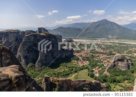 Kastraki village, convenient tourist overnight location while visiting monasteries, Kalambaka, Kastraki village, convenient tourist overnight location while visiting monasteries, Kalambaka, 95115383