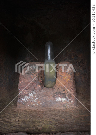 Shivling at the Arvalem Caves, historic rock cave 6th century, Rudreshwar Colony, Sanquelim, Goa Shivling at the Arvalem Caves, historic rock cave 6th century, Rudreshwar Colony, Sanquelim, Goa 95115438