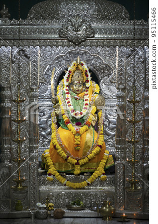 Idol of Shri Shantadurga Fatarpekarin, this temple is located at Fatorpa of Quepem Taluka, Goa Idol of Shri Shantadurga Fatarpekarin, this temple is located at Fatorpa of Quepem Taluka, Goa 95115466