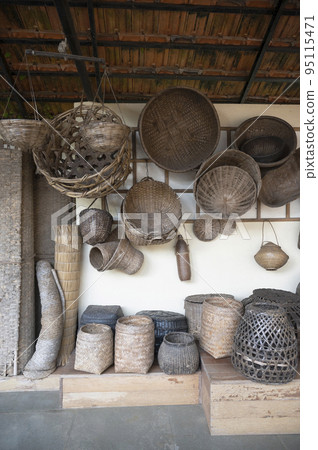 Artefacts, displayed in The Goa Chitra Museum an ethnographic museum with over 4000 artefacts. Founded and run by the artist-curator-restorer Victor-Hugo Gomes, Benaulim village, Goa Artefacts, displayed in The Goa Chitra Museum an ethnographic museum with over 4000 artefacts. Founded and run by the artist-curator-restorer Victor-Hugo Gomes, Benaulim village, Goa 95115471