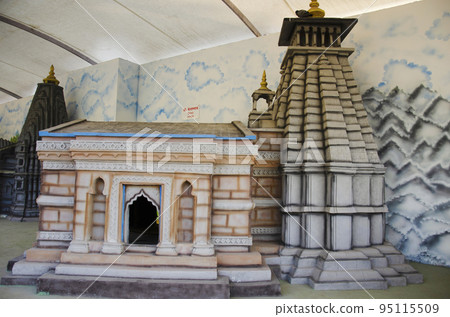 Replica of Kedarnath Jyotirlinga in Rudraprayag, Uttarakhand. One of the 12 Jyotirlingas in Someshwar Wadi Temple, Baner, Pune, Maharashtra 95115509