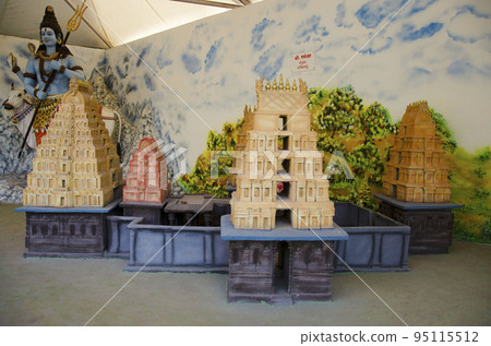 Replica of Ramanathaswamy Jyotirlinga in Rameshwaram, Tamil Nadu. One of the 12 Jyotirlingas in Someshwar Wadi Temple, Baner, Pune, Maharashtra 95115512