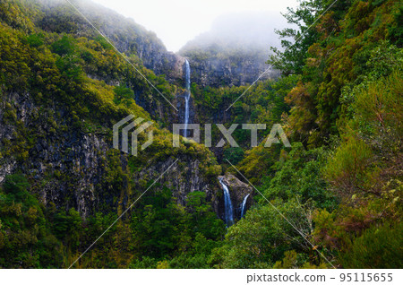 Risco waterfall in the Madeira Islands, Portugal 95115655