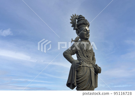 Shree Vitthal Statue at Dive Ghat, Victory In Evening, Zendewadi, Maharashtra, India.. 95116728