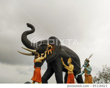 Statue of Kanifnath in Kanifnath Temple, Sushrut Rd, Narhe, Pune, Maharashtra, India 95116821