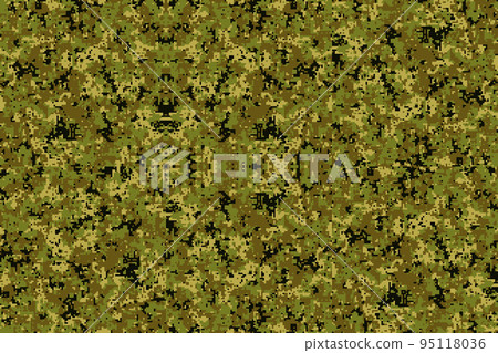 Pixel camouflage for a soldier army uniform. Modern camo fabric design. Digital military vector background. Pixel camouflage for a soldier army uniform. Modern camo fabric design. Digital military vector background. 95118036