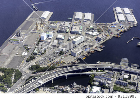 橫濱港山下碼頭鳥瞰圖 95118995