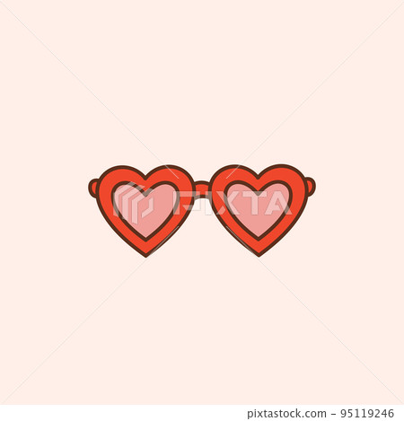 Red heart shaped sunglasses Red heart shaped sunglasses 95119246