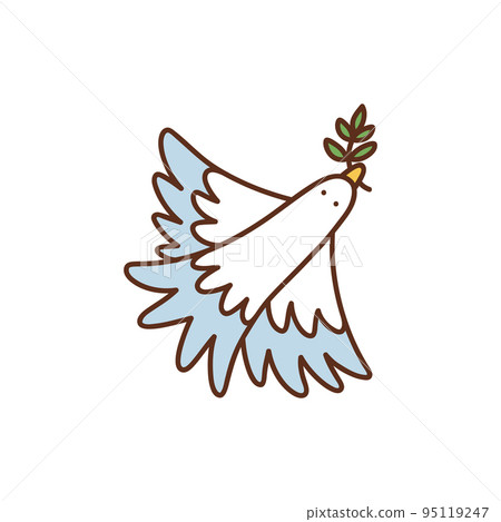 Bird of peace dove 95119247