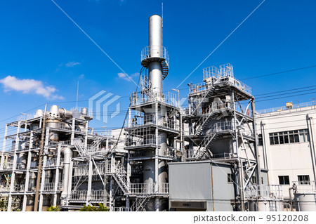 Toda City, Saitama Prefecture Japan's largest plant and blue sky at the Arakawa Water Circulation Center 95120208