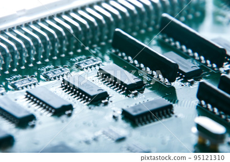 Electronic parts such as printed circuit boards and semiconductors 95121310
