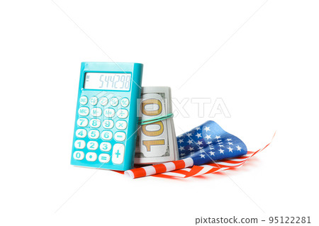 Concept of financial, economic problems and inflation, isolated on white background Concept of financial, economic problems and inflation, isolated on white background 95122281