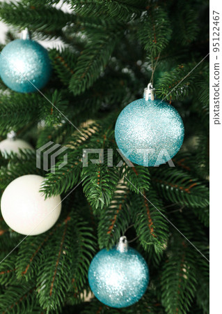 Concept of Christmas and Happy New Year, beautiful Christmas tree Concept of Christmas and Happy New Year, beautiful Christmas tree 95122467