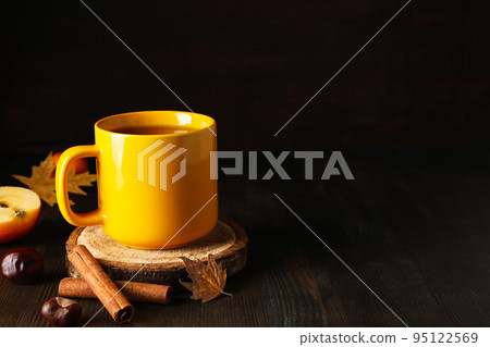 Concept of Autumn, Autumn composition accessories, space for text Concept of Autumn, Autumn composition accessories, space for text 95122569
