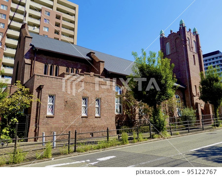 The magnificent red-brick cathedral of Kawaguchi Christ Church, Nishi-ku, Osaka 95122767