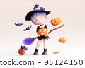 halloween, magician, pumpkin 95124150