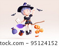 halloween, magician, pumpkin 95124152