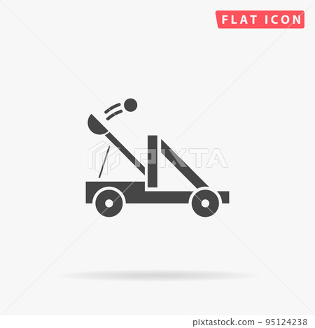 Catapult flat vector icon 95124238