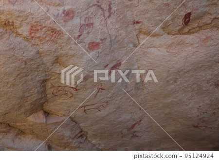 Cave paintings and petroglyphs in Tassili nAjjer national park, Algeria Cave paintings and petroglyphs in Tassili nAjjer national park, Algeria 95124924