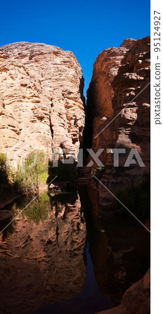Bizzare rock formation at Essendilene, Tassili nAjjer national park, Algeria 95124927