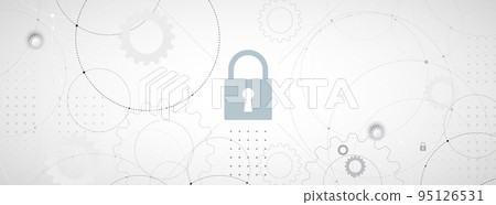 Cybersecurity and information or network protection. Future technology web services for business and internet project Cybersecurity and information or network protection. Future technology web services for business and internet project 95126531
