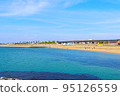 Blue seas and sandy beaches 95126559