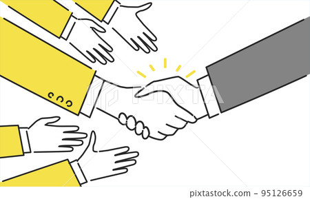 從許多手、招聘圖像、矢量中選擇的插圖 95126659