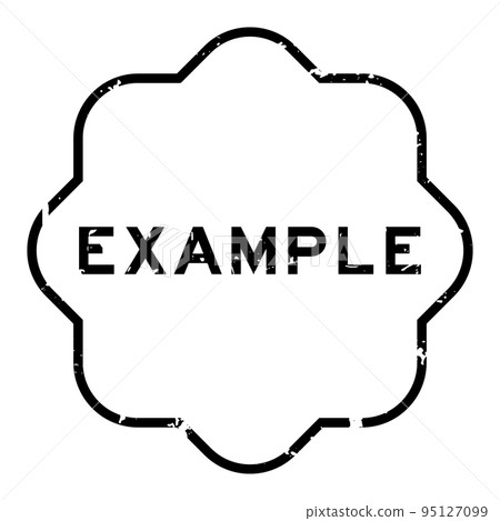Grunge black example word rubber seal stamp on white background Grunge black example word rubber seal stamp on white background 95127099