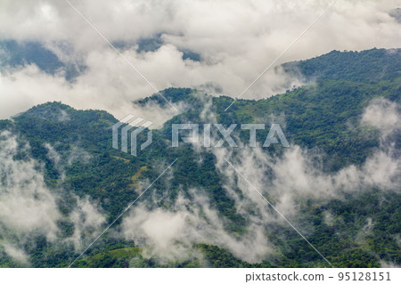mountain and mist in Phu Tab Berk, Thailand mountain and mist in Phu Tab Berk, Thailand 95128151