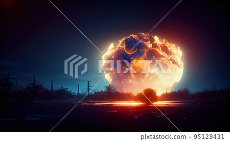 Nuclear bomb explosion 95128431
