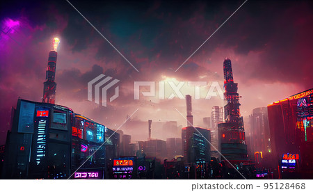 City in virtual reality 95128468