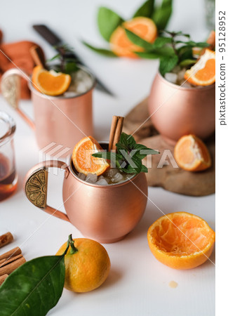 Winter tangerine and cinnamon alcohol ice Winter tangerine and cinnamon alcohol ice 95128952