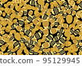 Easter Eggs Seamless Pattern 95129945