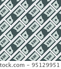 Dollar Banknotes Seamless Pattern 95129951