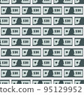 Dollar Banknotes Seamless Pattern 95129952