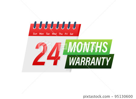 24 months warranty. Support service icon vector stock illustration 24 months warranty. Support service icon vector stock illustration 95130600