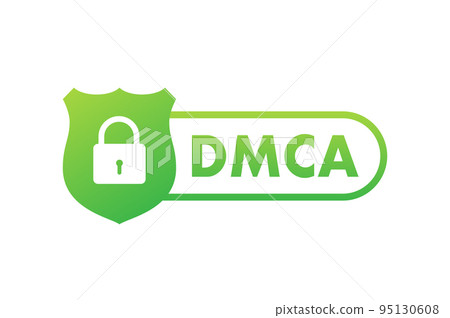 DMCA - Digital Millennium Copyright Act. Copywriter and freelancer. Intellectual property. Vector stock illustration. DMCA - Digital Millennium Copyright Act. Copywriter and freelancer. Intellectual property. Vector stock illustration. 95130608
