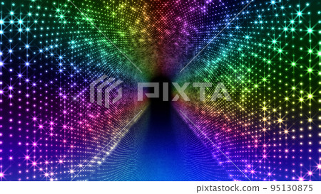 霓虹燈 LED 燈科幻未來點暗空間背景 3d 插圖 霓虹燈 LED 燈科幻未來點暗空間背景 3d 插圖 95130875