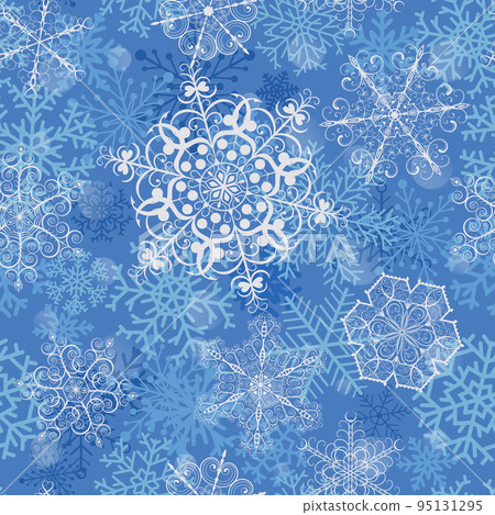 Christmas seamless pattern with snowflakes Christmas seamless pattern with snowflakes 95131295