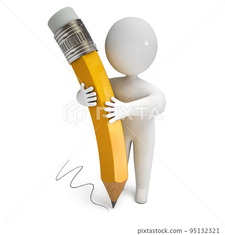3d render pencil 95132321