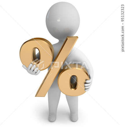 percent people 3d render 95132323