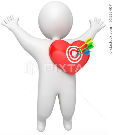 A man got a dart in the heart 95132407