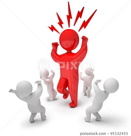 3d render angry 95132433