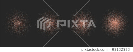 Realistic himalayan salt piles, pink sugar body scrub top view. Realistic himalayan salt piles, pink sugar body scrub top view. 95132553