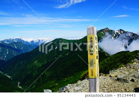 北阿爾卑斯 地嶽山 中峰山和鹿島八里嶽山 95134443