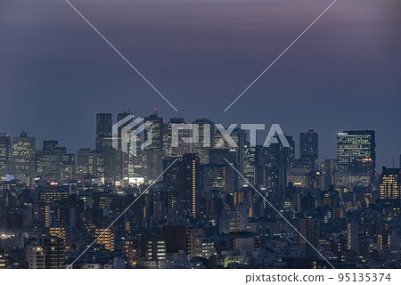The streets of Tokyo Japan at Night The streets of Tokyo Japan at Night 95135374